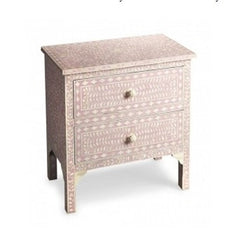 Maaya Bone Inlay Chest of Drawer Sideboard Pink Floral Maaya Bone Inlay Chest of Drawer Sideboard Pink Floral