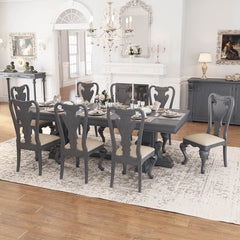 San Marino Solid Mahogany Wood Double Pedestal Dining Table San Marino Solid Mahogany Wood Double Pedestal Dining Table