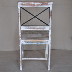 Rustica Reclaimed Boat Timber Dining Chair White Rustica Reclaimed Boat Timber Dining Chair White