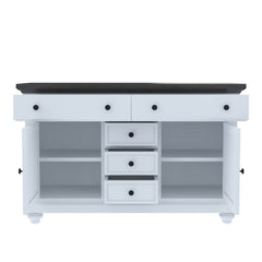 Blanc Two Tone Mahogany Wood 5 Drawer Large Sideboard Cabinet Blanc Two Tone Mahogany Wood 5 Drawer Large Sideboard Cabinet