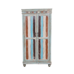 Rainbow Indian Reclaimed Wood Tall Storage Cabinet Rainbow Indian Reclaimed Wood Tall Storage Cabinet