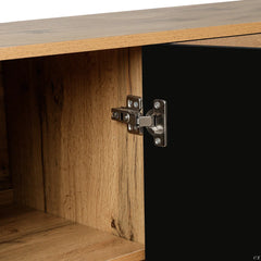 Indian Handmade Solid Wood Carved 4 Doors Sideboard Natural Indian Handmade Solid Wood Carved 4 Doors Sideboard Natural