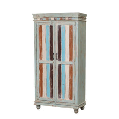 Rainbow Indian Reclaimed Wood Tall Storage Cabinet Rainbow Indian Reclaimed Wood Tall Storage Cabinet