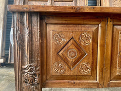 Indian Hand Carved Solid Wood Console Hall Table Indian Hand Carved Solid Wood Console Hall Table