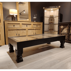 Indian Hand Carved Solid Wood Coffee Table C13 Indian Hand Carved Solid Wood Coffee Table C13