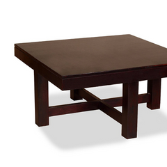The Attic Livingston Solid Wood Coffee Tables Set Walnut The Attic Livingston Solid Wood Coffee Tables Set Walnut