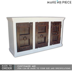 Indian Antique Old Door Solid Wood Sideboard Indian Antique Old Door Solid Wood Sideboard