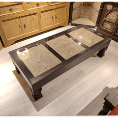 Indian Hand Carved Solid Wood Coffee Table C13 Indian Hand Carved Solid Wood Coffee Table C13