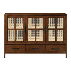 The Attic Cane Suzelle Solid Wood Sideboard Honey The Attic Cane Suzelle Solid Wood Sideboard Honey