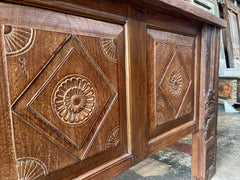 Indian Hand Carved Solid Wood Console Hall Table Indian Hand Carved Solid Wood Console Hall Table
