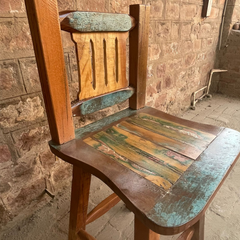 Indian Furniture Solid Hard Wood Reclaimed Timber Set of 2 Bar Chair 45x45x105CM Indian Furniture Solid Hard Wood Reclaimed Timber Set of 2 Bar Chair 45x45x105CM