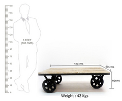 The Attic Hawaii Metal Centre Table Natural The Attic Hawaii Metal Centre Table Natural