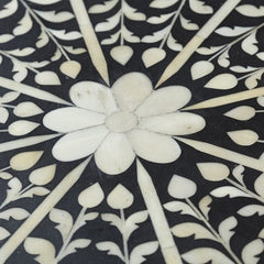 Maaya Bone Inlay Solidwood Round Pedestal Dining Table Maaya Bone Inlay Solidwood Round Pedestal Dining Table