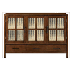 The Attic Cane Suzelle Solid Wood Sideboard Honey The Attic Cane Suzelle Solid Wood Sideboard Honey