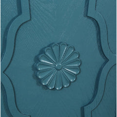 Indian Handmade Solid Wood Carved 4 Doors Sideboard Navy Blue Indian Handmade Solid Wood Carved 4 Doors Sideboard Navy Blue