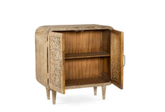 Indian Hand Carved Solid Wood Cabinet D62 Indian Hand Carved Solid Wood Cabinet D62