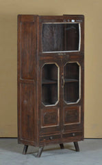 Indian Hand Carved Solid Wood Display Cabinet D63 Indian Hand Carved Solid Wood Display Cabinet D63