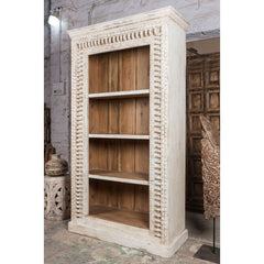 Rajasthan Handcarved Indian Furniture Wooden Traditional Bookshelf Rajasthan Handcarved Indian Furniture Wooden Traditional Bookshelf