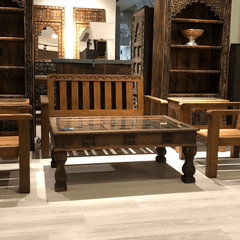 Antique Indian Old Door Solid Wood Coffee Table C16 Antique Indian Old Door Solid Wood Coffee Table C16