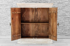 Indian Hand Carved Solid Wood Cabinet White 03 Indian Hand Carved Solid Wood Cabinet White 03