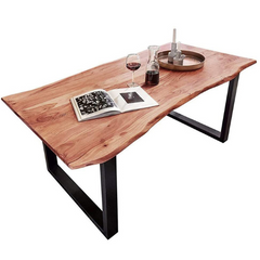 The Attic Live Edge Dining Table Honey 180 Cm The Attic Live Edge Dining Table Honey 180 Cm