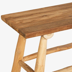 Indian Hand Carved Solid Wood Bench B5 Indian Hand Carved Solid Wood Bench B5