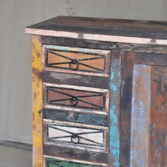 RUSTICA Reclaimed boat wood Sideboard Wine rack LARGE RUSTICA Reclaimed boat wood Sideboard Wine rack LARGE