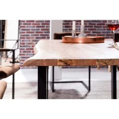The Attic Live Edge Dining Table Honey 180 Cm The Attic Live Edge Dining Table Honey 180 Cm