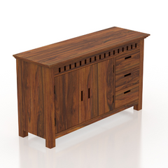 The Attic Cruzz Solid Wood Sideboard Honey The Attic Cruzz Solid Wood Sideboard Honey