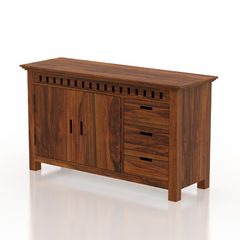 The Attic Cruzz Solid Wood Sideboard Honey The Attic Cruzz Solid Wood Sideboard Honey