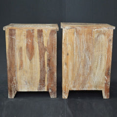 Liberty Reclaimed Timber Pair of Bedside Tables Liberty Reclaimed Timber Pair of Bedside Tables