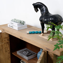 Indian Hand Carved 2 Door Solid Wood Cabinet Natural Indian Hand Carved 2 Door Solid Wood Cabinet Natural