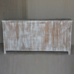 RUSTICA Reclaimed boat wood Sideboard Wine rack Whitewash RUSTICA Reclaimed boat wood Sideboard Wine rack Whitewash