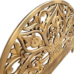 Hand Carved King Size Bed Headboard Bed Head Gold Finish Hand Carved King Size Bed Headboard Bed Head Gold Finish