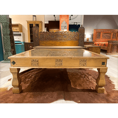 Indian Hand Carved Solid Wood Coffee Table C18 Indian Hand Carved Solid Wood Coffee Table C18