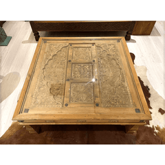 Indian Hand Carved Solid Wood Coffee Table C18 Indian Hand Carved Solid Wood Coffee Table C18