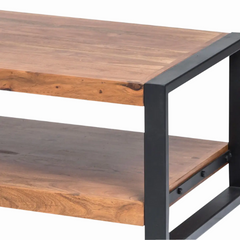 The Attic Kaley Solid Wood Coffee Table Large Honey The Attic Kaley Solid Wood Coffee Table Large Honey