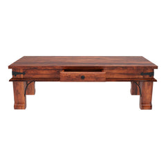 Avalon Rustic Solid Wood Coffee Table With Drawer Avalon Rustic Solid Wood Coffee Table With Drawer