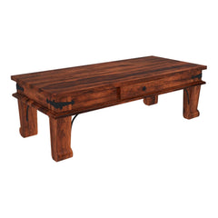 Avalon Rustic Solid Wood Coffee Table With Drawer Avalon Rustic Solid Wood Coffee Table With Drawer