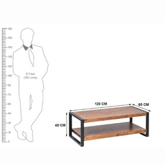 The Attic Kaley Solid Wood Coffee Table Large Honey The Attic Kaley Solid Wood Coffee Table Large Honey