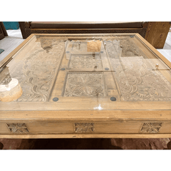 Indian Hand Carved Solid Wood Coffee Table C18 Indian Hand Carved Solid Wood Coffee Table C18