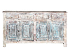 Reclaimed Timber 4 Door 4 Drawers Sideboard Whitewash Reclaimed Timber 4 Door 4 Drawers Sideboard Whitewash