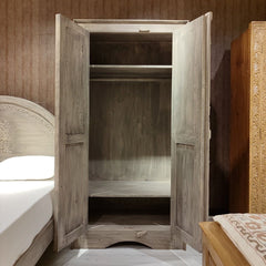 Indian Hand Carved Solid Wooden Cupboard Wardrobe D29 Indian Hand Carved Solid Wooden Cupboard Wardrobe D29