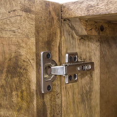 Indian Hand Carved 3 Door Solid Wood Sideboard Indian Hand Carved 3 Door Solid Wood Sideboard