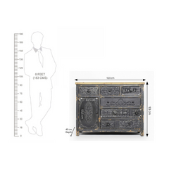 The Attic Dakota Solid Wood Sideboard Black The Attic Dakota Solid Wood Sideboard Black