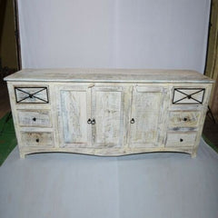 RUSTICA Reclaimed boat timber 2m LARGE Sideboard Whitewash RUSTICA Reclaimed boat timber 2m LARGE Sideboard Whitewash