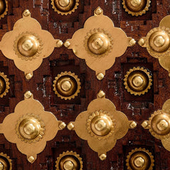 Mogra Antique Brass Work Solid Wood Brass Sideboard D Mogra Antique Brass Work Solid Wood Brass Sideboard D