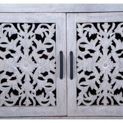 Indian Handmade Solid Wood Carved Sideboard Indian Handmade Solid Wood Carved Sideboard