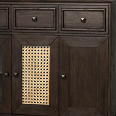 The Attic Francisco Cane Solid Wood Sideboard Walnut The Attic Francisco Cane Solid Wood Sideboard Walnut