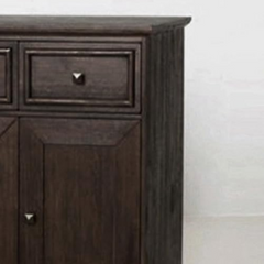 The Attic Francisco Cane Solid Wood Sideboard Walnut The Attic Francisco Cane Solid Wood Sideboard Walnut